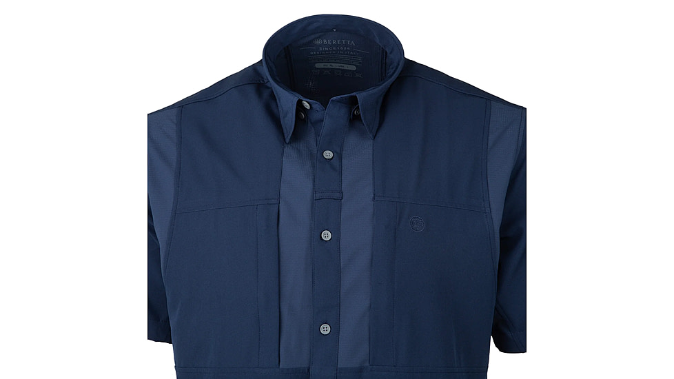 Beretta TKAD Flex Shirt - Mens, Short Sleeve, Blue Total Eclipse, 3XL, LU951T23340504XXXL