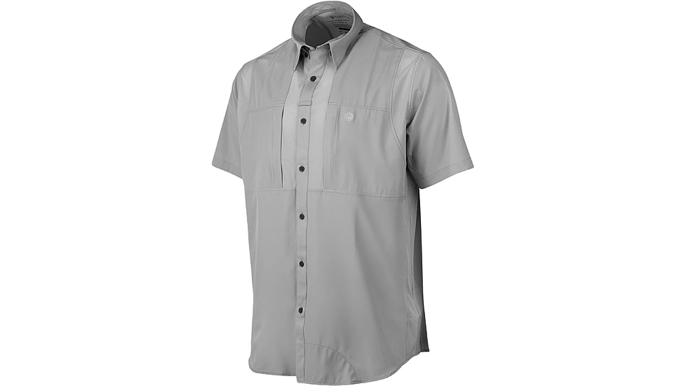 Beretta TKAD Flex Shirt - Men's, Short Sleeve, Light Grey, Medium, LU951T23340966M