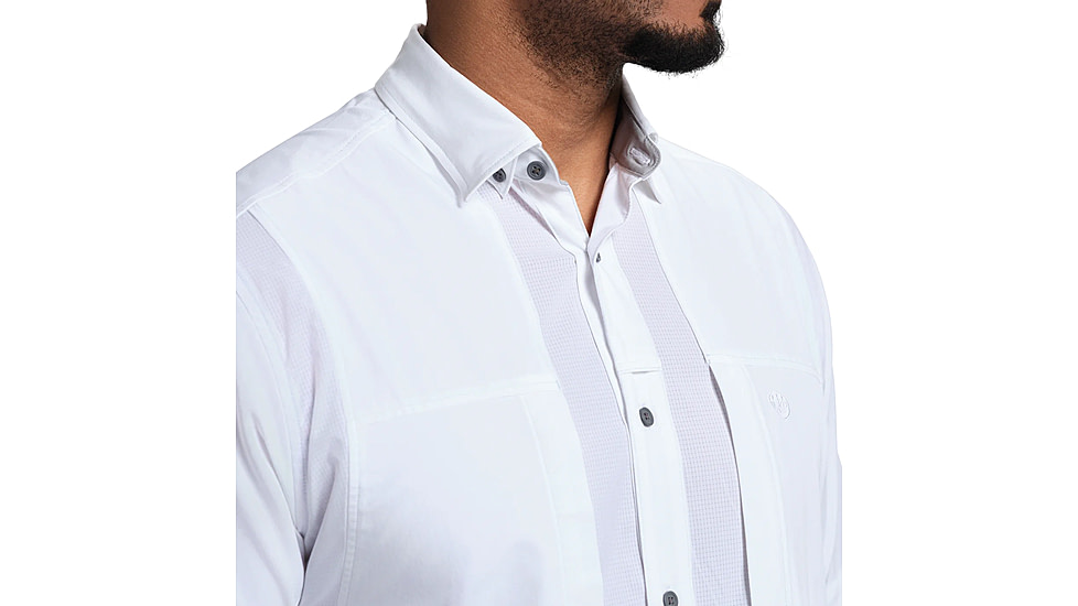 Beretta TKAD Flex Shirt - Mens, Short Sleeve, Pure White, 3XL, LU951T233401C9XXXL