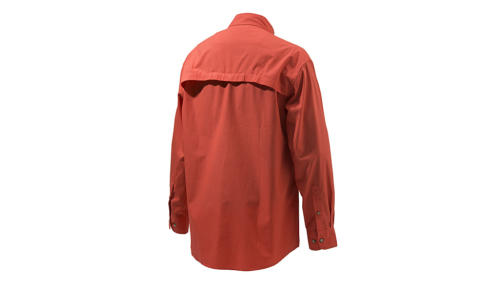 Beretta TM Shooting Shirt L/S, Red, Medium, LU152075610337M