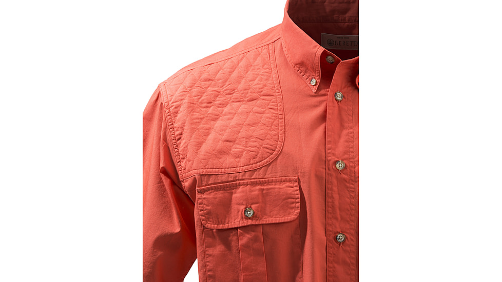 Beretta TM Shooting Shirt L/S, Red, Medium, LU152075610337M