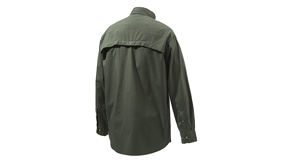 Beretta TM Shooting Shirt L/S, Green, Small, LU152075610715S