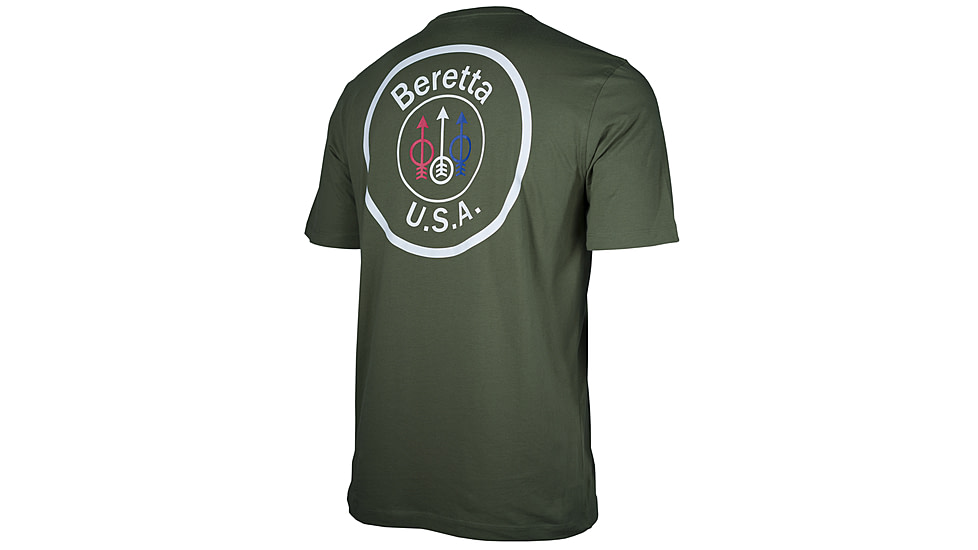 Beretta US Logo T - Shirt, Army Green, XXL, TS252T1416078KXXL