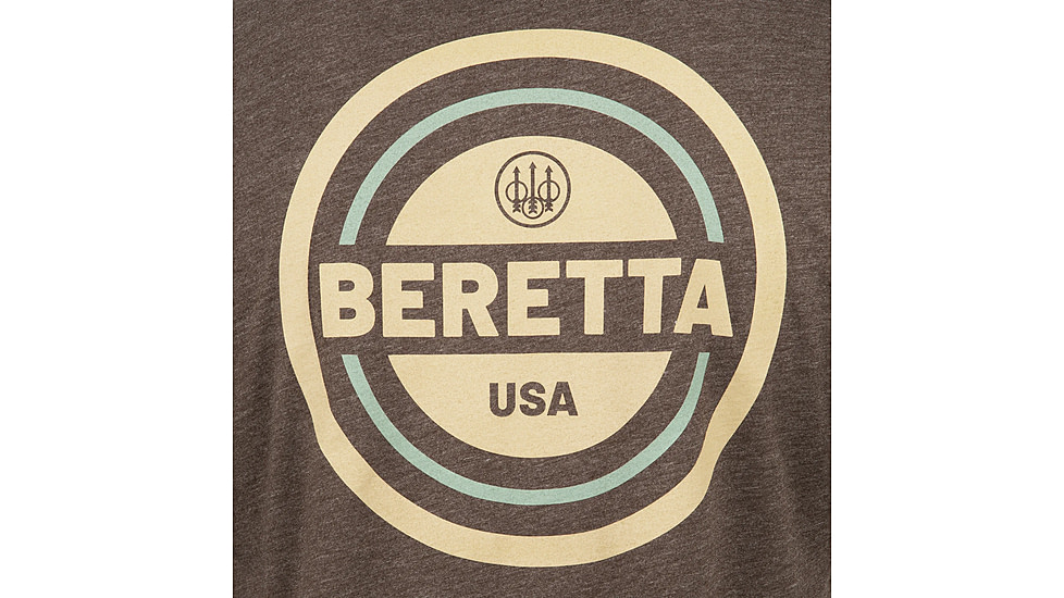 Beretta USA 2.0 T-Shirt - Mens, Long Sleeve, Brown, Large, TS230T18900815L