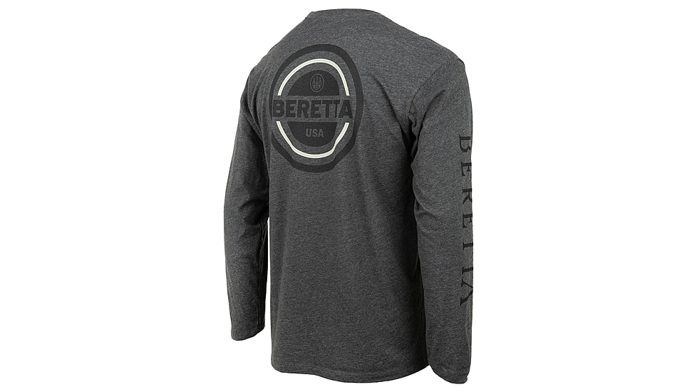 Beretta USA 2.0 T-Shirt - Men's, Long Sleeve, Charcoal, 3XL, TS230T18900093XXXL