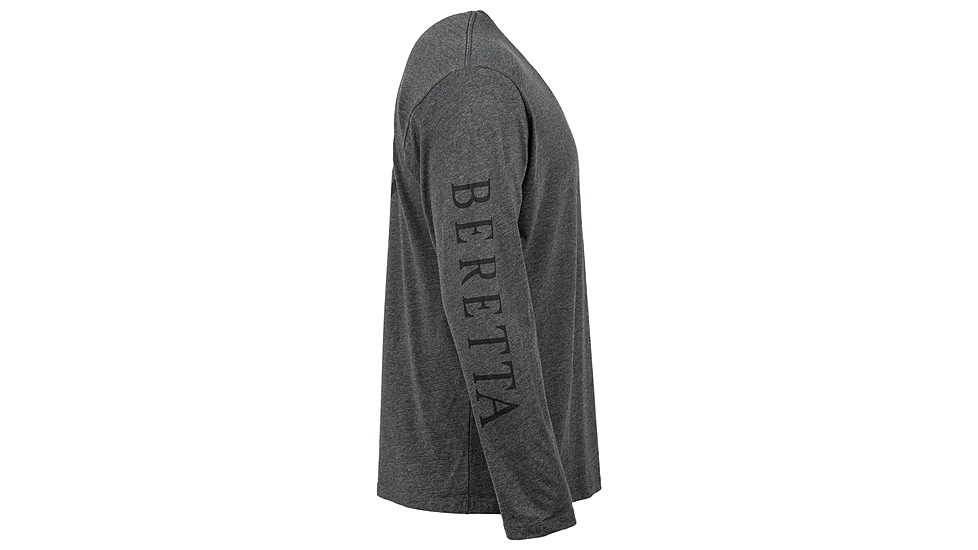 Beretta USA 2.0 T-Shirt - Mens, Long Sleeve, Charcoal, 3XL, TS230T18900093XXXL