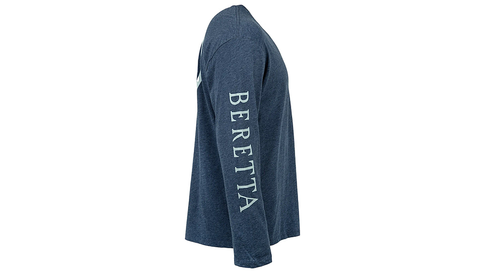 Beretta USA 2.0 T-Shirt - Mens, Long Sleeve, Navy Heather, 2XL, TS230T1890051YXXL