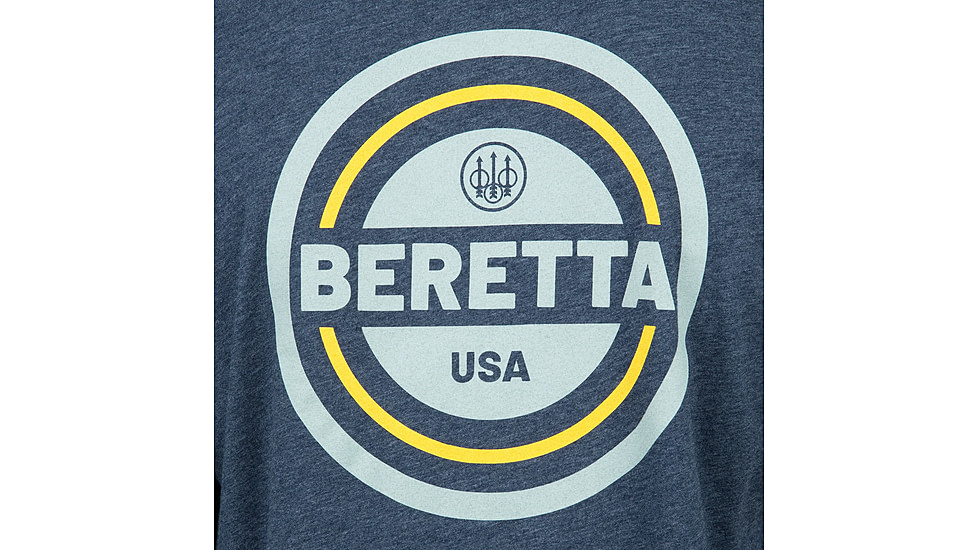 Beretta USA 2.0 T-Shirt - Men's, Long Sleeve, Navy Heather, 2XL, TS230T1890051YXXL