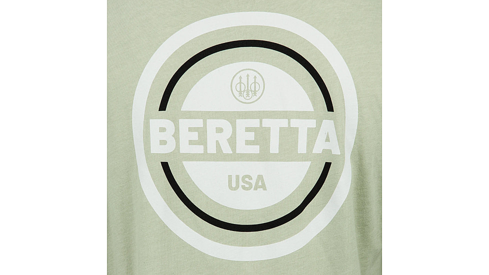 Beretta USA 2.0 T-Shirt - Mens, Long Sleeve, Sage Green, Small, TS230T189007A1S