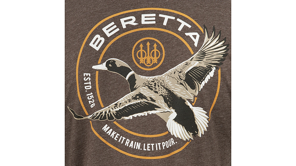 Beretta Wing Drop T-Shirt - Mens, Long Sleeve, Brown, Extra Large, TS231T18900815XL