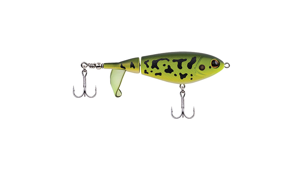 Berkley Choppo Hard Bait, Topwater, 105, 3/4 oz, 105mm, Topwater, Hook Size 2, 2 Hooks, MF Frog, 1500763