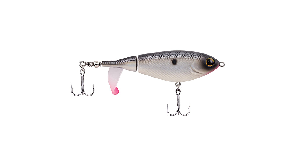Berkley Choppo Hard Bait, Topwater, 90, 1/2 oz, 90mm, Topwater, Hook Size 5, 2 Hooks, MF Shad, 1487256