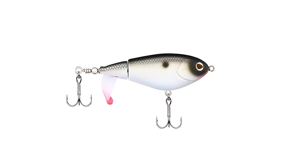 Berkley Choppo Hard Bait, Topwater, 75, 1/2 oz, 75mm, Topwater, Hook Size 5, 2 Hooks, MF Shad, 1542710