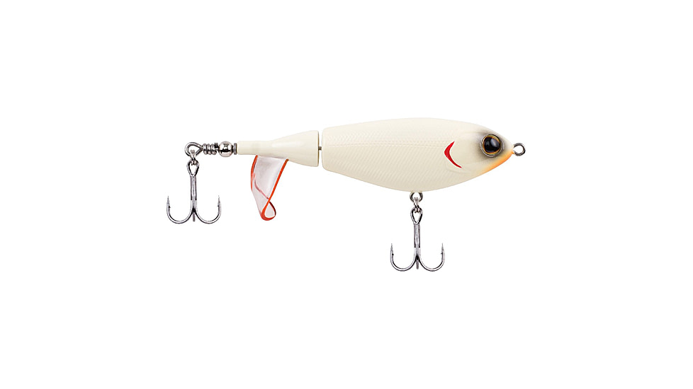 Berkley Choppo Hard Bait, Topwater, 90, 1/2 oz, 90mm, Topwater, Hook Size 5, 2 Hooks, Bone, 1487253