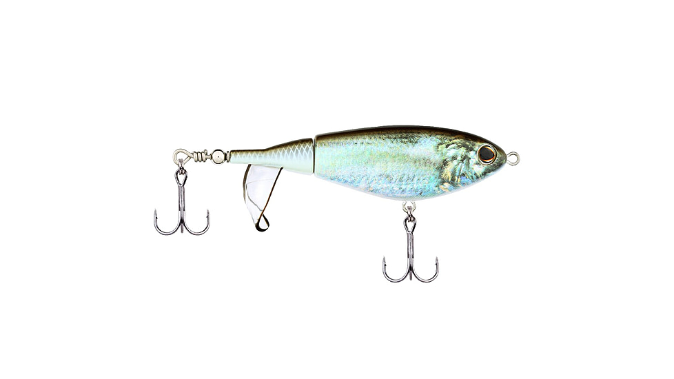 Berkley Choppo Hard Bait, Topwater, 90, 1/2 oz, 90mm, Topwater, Hook Size 5, 2 Hooks, HD Blueback Herring, 1547144
