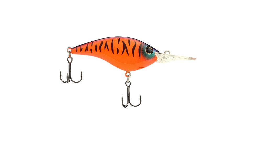 Berkley Clickinft Frittside Hard Bait, Crankbait, 7, 3/7oz, 2 1/2in / 6 2/5cm, 5ft-7ft / 1.5m-2.1m, Hook Size 5, 2 Hooks, Blaze, 7, 1570031