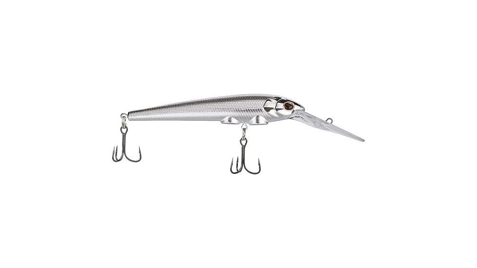 Berkley Deep Hit Stick Hard Baits, Crankbaits, Freshwater, 1/3 oz, Chrome, 9, 1600838