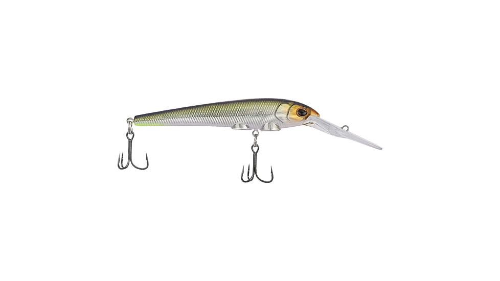 Berkley Deep Hit Stick Soft Bait Lures, Crankbaits, Freshwater, 1 Pack, 1/3 oz, Golden Alewife, 9, 1600933