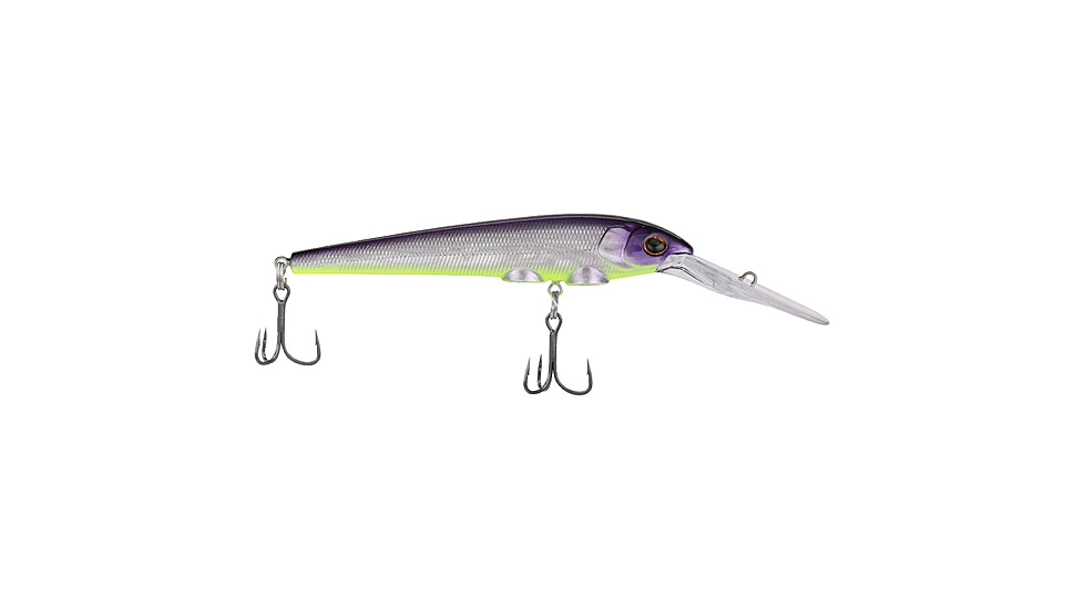 Berkley Deep Hit Stick Soft Bait Lures, Crankbaits, Freshwater, 1 Pack, 1/3 oz, Purple Slime, 9, 1600938