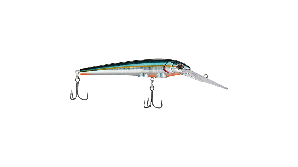 Berkley Deep Hit Stick Soft Bait Lures, Crankbaits, Freshwater, 1 Pack, 1/3 oz, Slick Blue Alewife, 9, 1600940