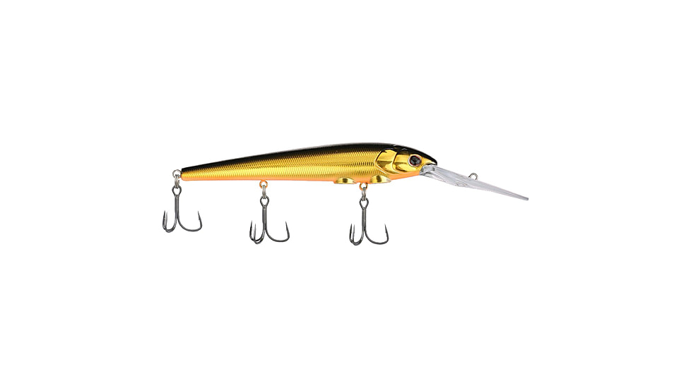 Berkley Deep Hit Stick Soft Bait Lures, Crankbaits, Freshwater, 1 Pack, 3/4 oz, Black Gold, 12, 1600964