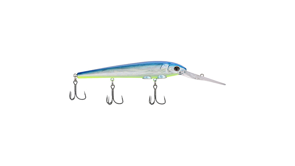 Berkley Deep Hit Stick Soft Bait Lures, Crankbaits, Freshwater, 1 Pack, 3/4 oz, Blue Slime, 12, 1600967
