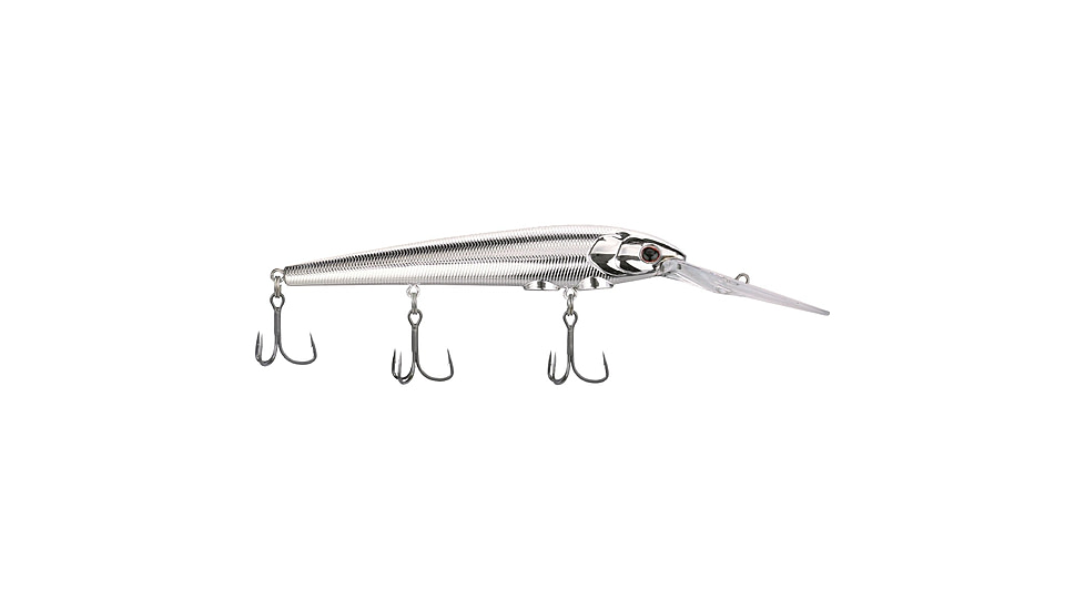 Berkley Deep Hit Stick Soft Bait Lures, Crankbaits, Freshwater, 1 Pack, 3/4 oz, Chrome, 12, 1600968