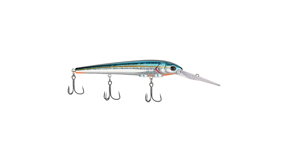 Berkley Deep Hit Stick Soft Bait Lures, Crankbaits, Freshwater, 1 Pack, 3/4 oz, Slick Blue Alewife, 12, 1600980