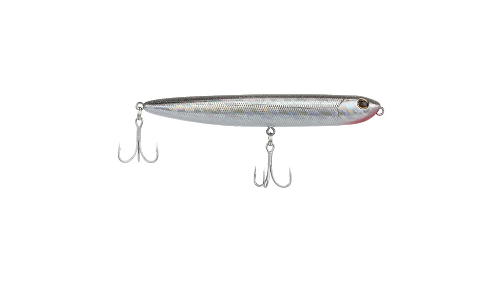 Berkley Drift Walker Saltwater Hard Baits, Topwater, Saltwater, 1/2 oz, Black Silver, 110, 1582250