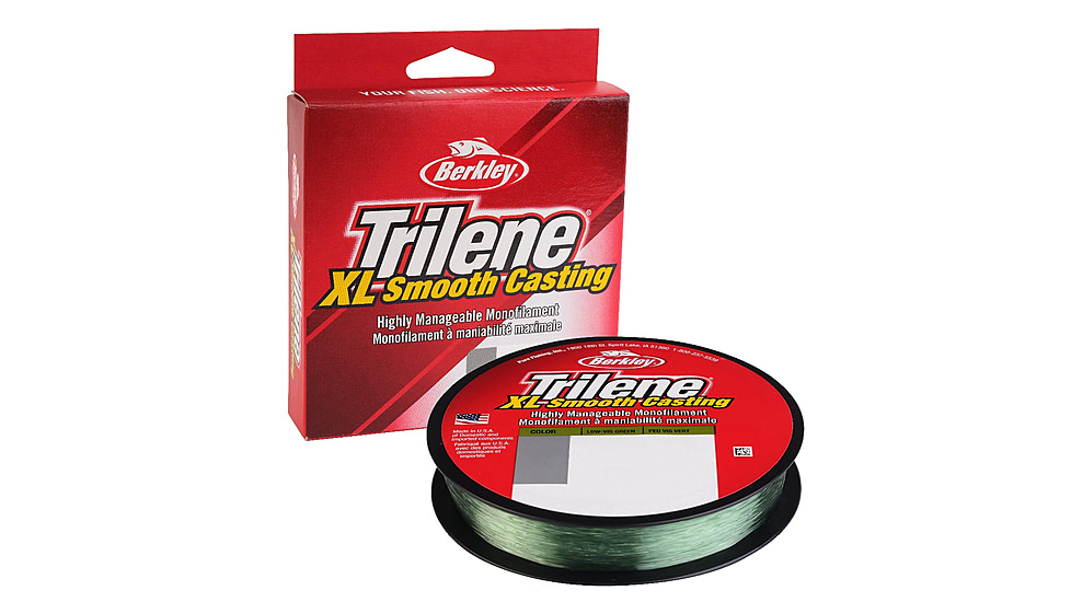 Berkley Filler Spool Trilene XL Line, Green, 270 Yards, 20 lb, Low-Vis Green, 0.016 in/0.40 mm, 1562116
