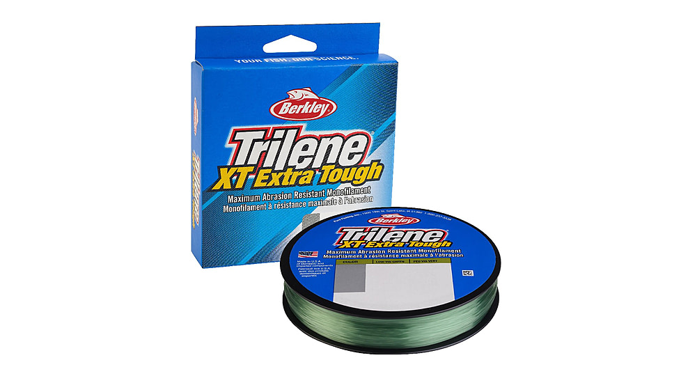 Berkley Filler Spool Trilene XT Line, Green, 330 Yards, 4 lb, Low-Vis Green, 0.008 in/0.20 mm, 1562127