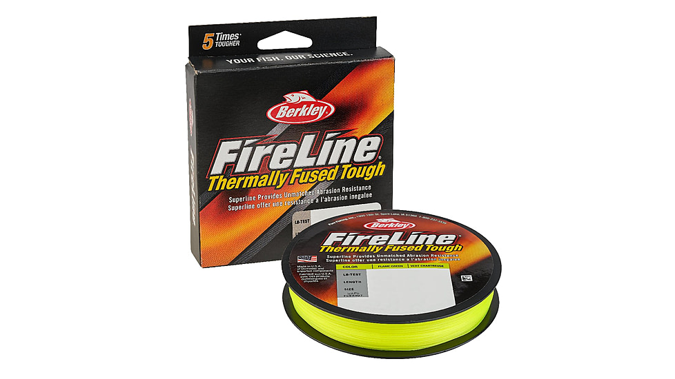Berkley FireLine Superline, 0.007in/0.17mm, 8lb/3.6kg, 125yd/114m, 3 lb, Flame Green, 0.007 in/0.17 mm, 1543492