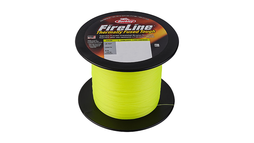 Berkley FireLine Superline, 0.009in/0.24mm, 14lb/6.3kg, 1500yd/1371m, 6 lb, Flame Green, 0.009 in/0.24 mm, 1543542