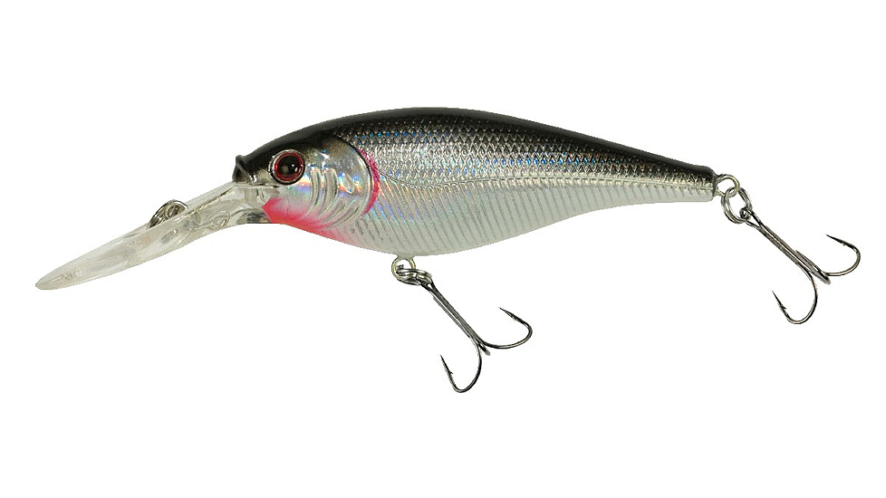 Berkley Flicker Shad Crankbait, Black Silver, 4, 1241845