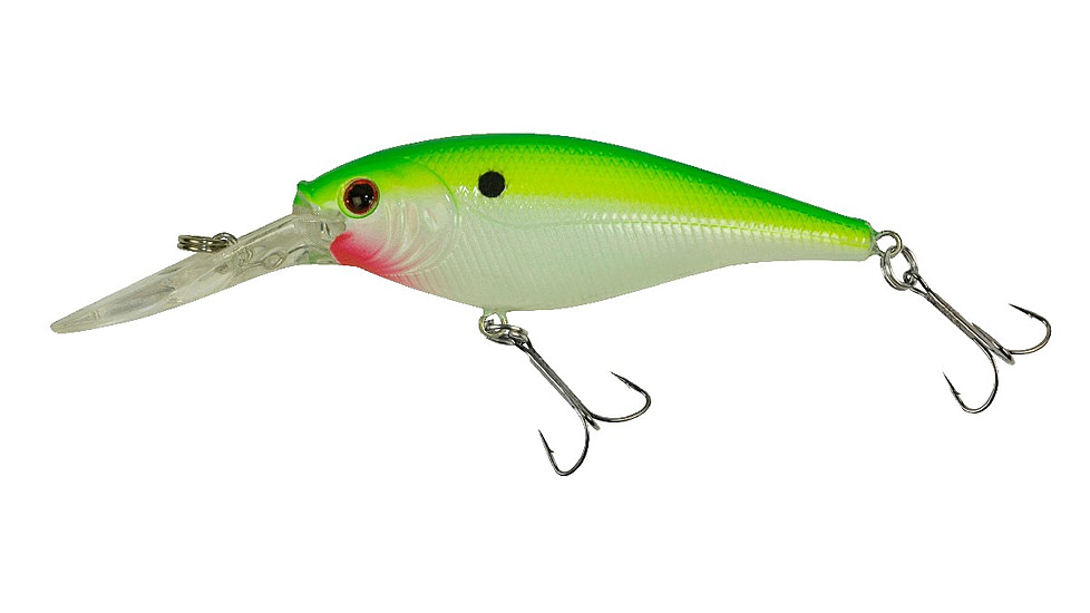 Berkley Flicker Shad Crankbait, Chartreuse Pearl, 5, 1202188