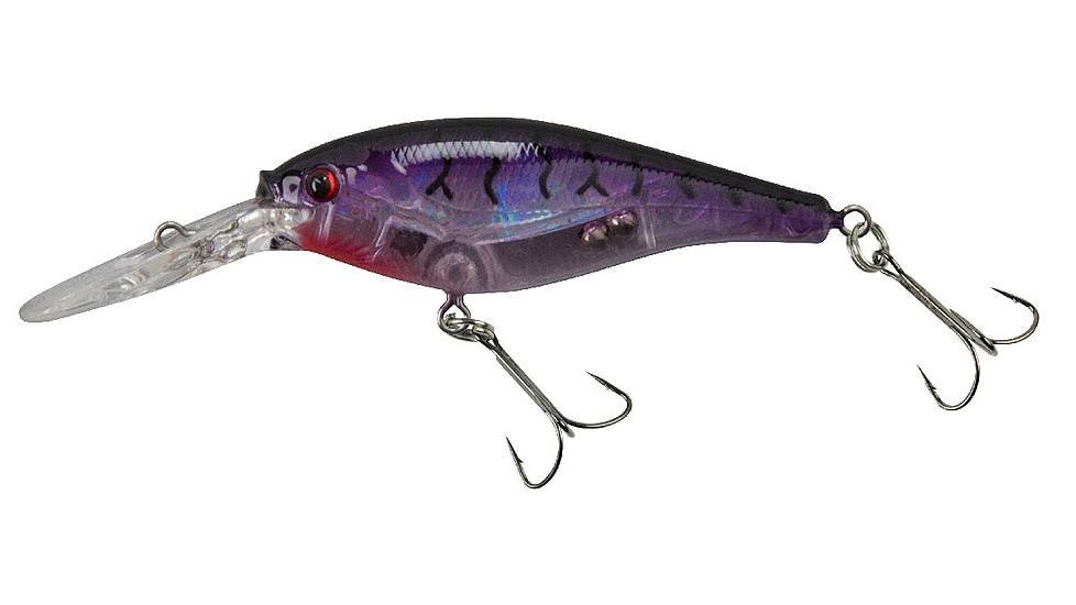 Berkley Flicker Shad Crankbait, Flashy Purple Tiger, 7, 1290501