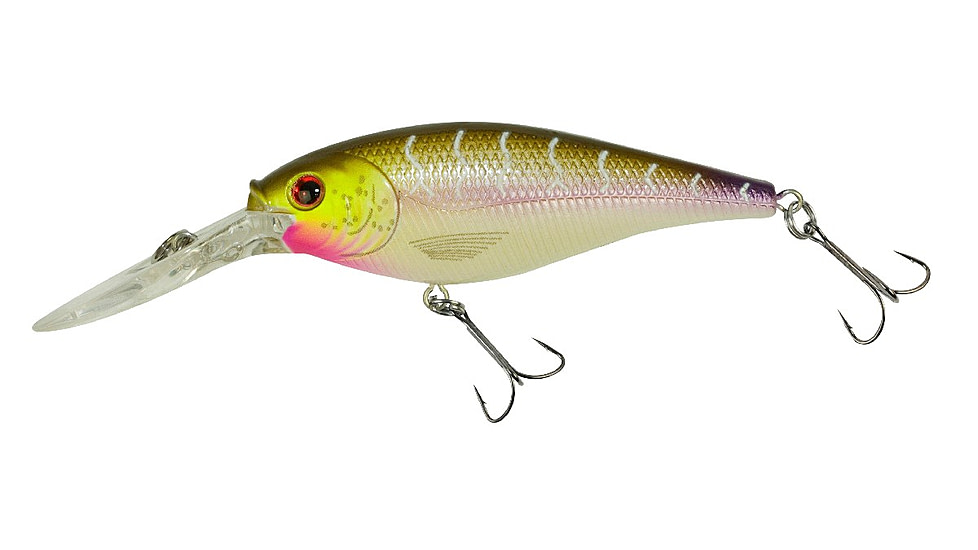 Berkley Flicker Shad Crankbait, Purple Tiger, 7, 1202244