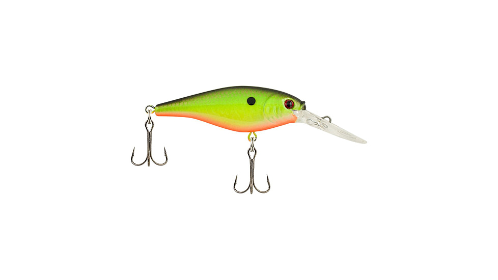 Berkley Flicker Shad Crankbait, Slick Chartreuse, 7, 1432760