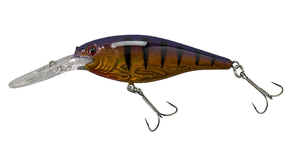 Berkley Flicker Shad Crankbait, Slick Purple Bengal, 5, 1316788