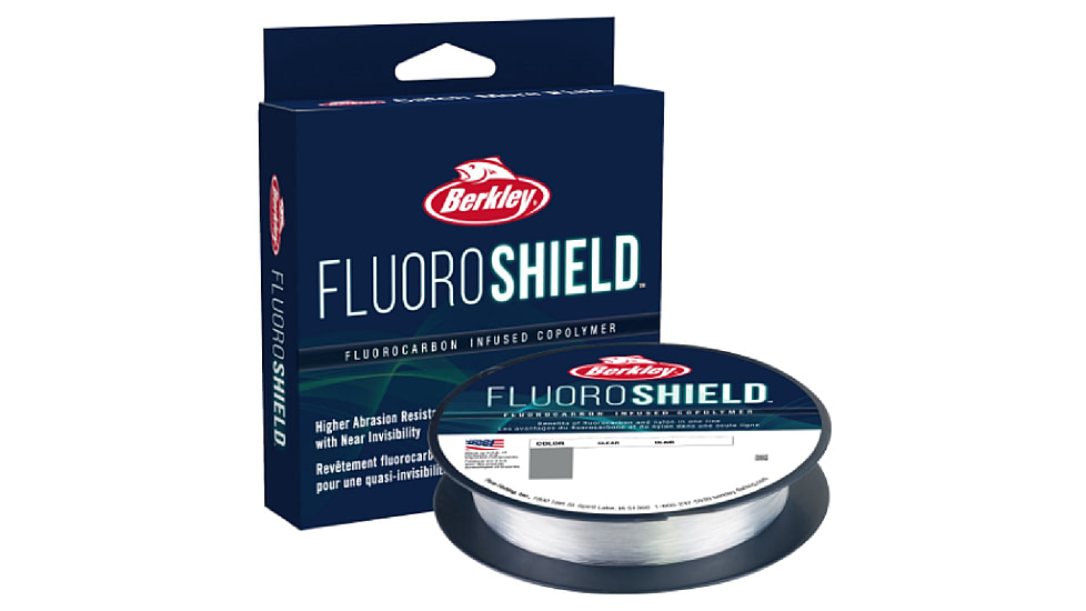 Berkley FluoroShield Fluorocarbon Line, 25lb.300yds, Clear, 0.018 in/0.45 mm, 1521246