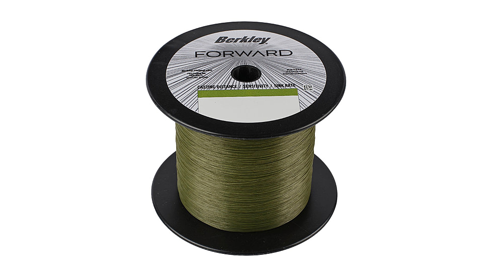 Berkley Forward Braid Bulk Spool, 12lb, Low-Vis Green, 0.008 in/0.20 mm, 1621831