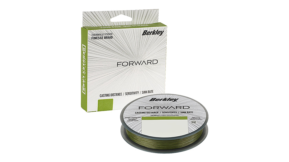 Berkley Forward Braid Filler Spool, 10lb, Low-Vis Green, 0.007 in/0.17 mm, 1621815