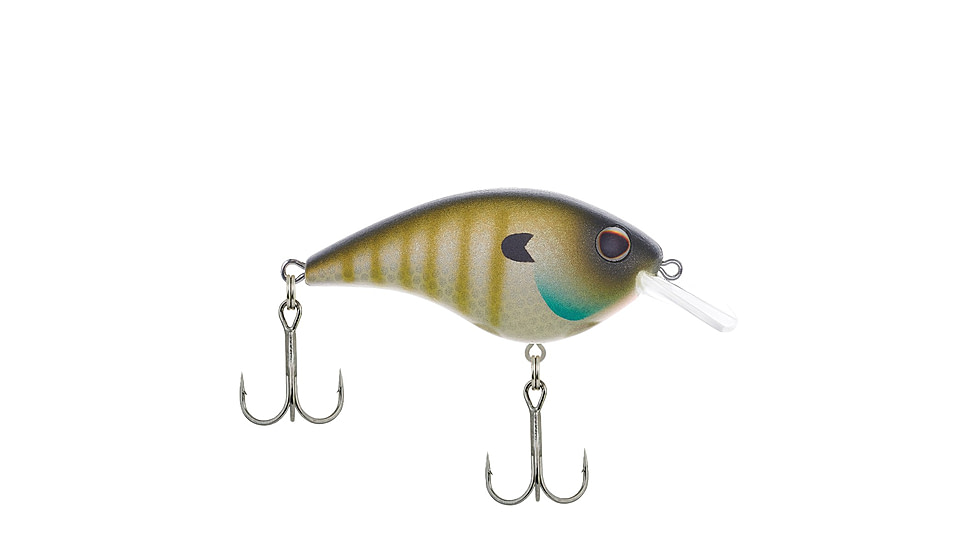 Berkley Frittside Hard Bait, Crankbait, 5, 1/3oz, 2 1/4in / 5 3/4cm, 2ft-5ft / 0.5-1.5m, Hook Size 6, 2 Hooks, MF Bluegill, 5, 1503551