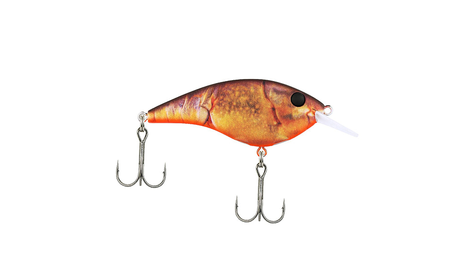 Berkley Frittside Hard Bait, Crankbait, 5 Biggunft, 3/7oz, 2 4/5in / 7cm, 2ft-5ft / 0.5-1.5m, Hook Size 5, 2 Hooks, HD Brown Craw, 5 Biggunft, 1547164