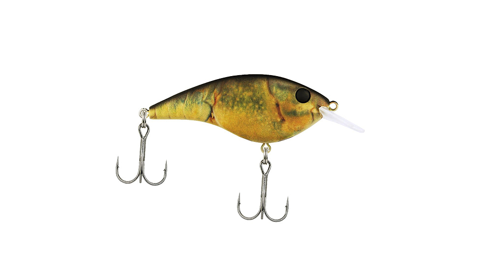Berkley Frittside Hard Bait, Crankbait, 5 Biggunft, 3/7oz, 2 4/5in / 7cm, 2ft-5ft / 0.5-1.5m, Hook Size 5, 2 Hooks, HD Green Craw, 5 Biggunft, 1547165
