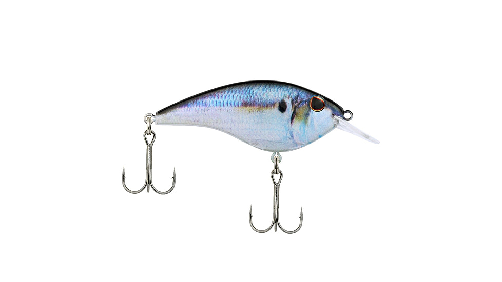Berkley Frittside Hard Bait, Crankbait, 5 Biggunft, 3/7oz, 2 4/5in / 7cm, 2ft-5ft / 0.5-1.5m, Hook Size 5, 2 Hooks, HD Threadfin Shad, 5 Biggunft, 1547166
