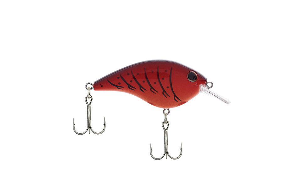 Berkley Frittside Hard Bait, Crankbait, 5 Junior, 1/4oz, 2in / 5cm, 2ft-5ft / 0.5-1.5m, Hook Size 7, 2 Hooks, Candy Apple Red Craw, 5 Junior, 1536218