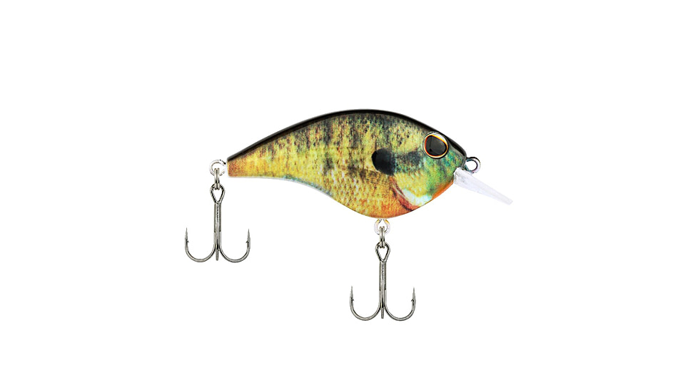 Berkley Frittside Hard Bait, Crankbait, 5 Junior, 1/4oz, 2in / 5cm, 2ft-5ft / 0.5-1.5m, Hook Size 7, 2 Hooks, HD Bluegill, 5 Junior, 1547169