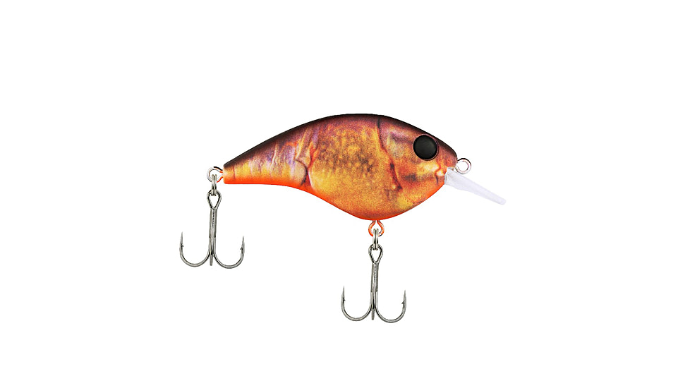 Berkley Frittside Hard Bait, Crankbait, 5 Junior, 1/4oz, 2in / 5cm, 2ft-5ft / 0.5-1.5m, Hook Size 7, 2 Hooks, HD Brown Craw, 5 Junior, 1547170