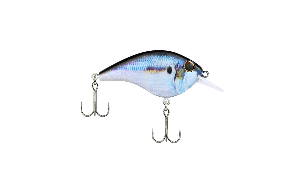 Berkley Frittside Hard Bait, Crankbait, 5 Junior, 1/4oz, 2in / 5cm, 2ft-5ft / 0.5-1.5m, Hook Size 7, 2 Hooks, HD Threadfin Shad, 5 Junior, 1547172